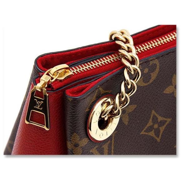 Louis Vuitton Surene BB Chain Shoulder Bag Monogram Cerise Red - Picture 8 of 10